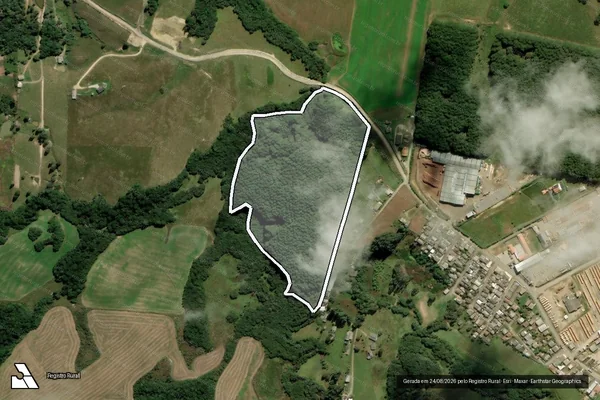 Imagem de satélite de FAZENDA  - Parte 1 em Correia Pinto - SC