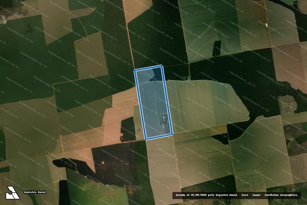 Imagem de satélite de FAZENDA SAO PEDRO III / Matricula 201 em Feliz Natal - MT