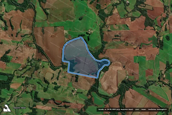 Imagem de satélite de Fazenda Becker 04 - Parte 1 em Augusto Pestana - RS