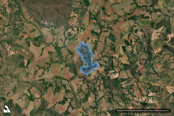 Imagem de satélite de FAZENDA SANTO ANTÔNIO DE SANT’ANNA GALVÃO (FREI GALVÃO) em Caldas Novas - GO