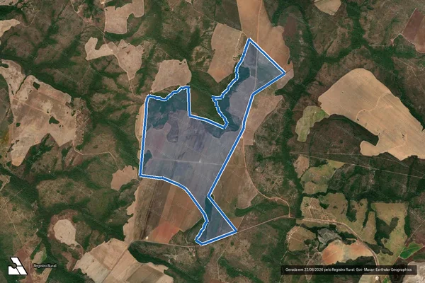 Imagem de satélite de Lote 01 – Loteamento Fazenda J.E. em Santa Rosa do Tocantins - TO