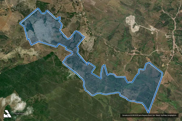 Imagem de satélite de FAZENDA POÇO DA VOLTA - Parte 1 em Muribeca - SE