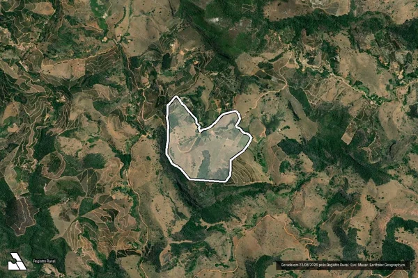 Imagem de satélite de Córrego do Balão  - Parte 1 em São Sebastião do Anta - MG