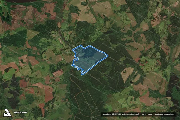 Imagem de satélite de FAZENDA CORREDEIRA - Parte 1 em Correia Pinto - SC