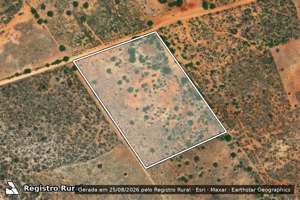 Imagem de satélite de FAZENDA CALDEIRÃOZINHO - Sítio Caldeirãozinho (Parcela 04) em Inajá - PE