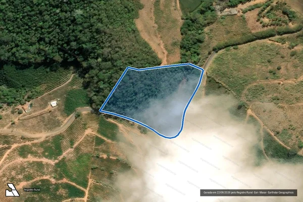 Imagem de satélite de SITIO SÃO JOSÉ - PARCELA 01 em Mantenópolis - ES