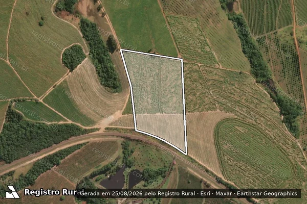 Imagem de satélite de Fazenda Morro Vermelho - Fazenda Morro Vermelho em Cássia dos Coqueiros - SP