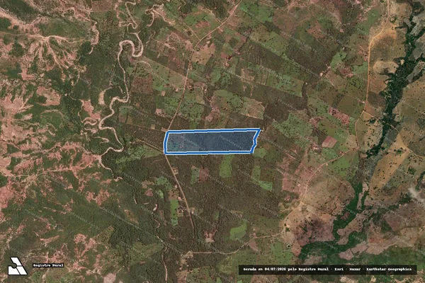 Imagem de satélite de ASSENTAMENTO MATÃO LOTE 19 - 001 em Urucuia - MG