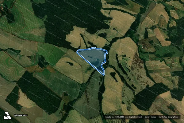 Imagem de satélite de Fazenda  Balança - Gleba 4 em Quinta do Sol - PR