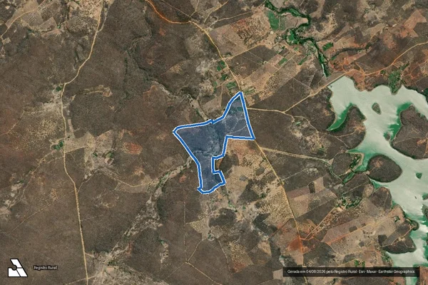 Imagem de satélite de FAZENDA AGUADA NOVA - Parte 1 em Araçuaí - MG