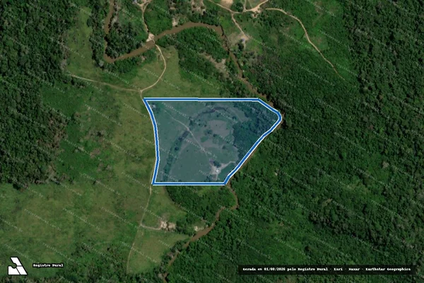 Imagem de satélite de P.A. Tutui Norte - Lote 117 - P.A. Tutui Norte - Lote 117 - Parte 3 em Uruará - PA