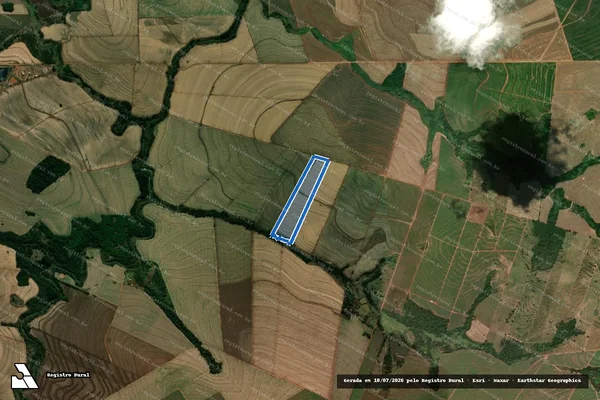 Imagem de satélite de COLONIA PARANAVAI ? LOTE 39-F - Parte 1 em São Carlos do Ivaí - PR