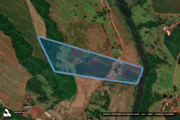 Imagem de satélite de Lote Rural 257 da Gleba 11 - Matrícula 9.811 em Capitão Leônidas Marques - PR
