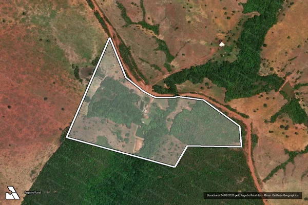 Imagem de satélite de Fazenda Morro da Esperança - Parte 2 em Novo São Joaquim - MT