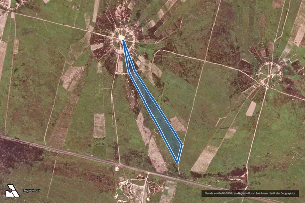 Imagem de satélite de FAZENDA VALE DO GURGUÉIA/CAJUNORTE - Célula P - Lote 12 em Canto do Buriti - PI