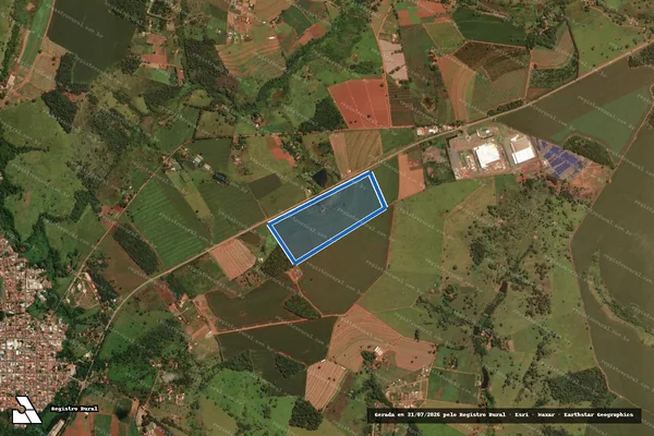 Imagem de satélite de FAZENDA CÓRREGO DO CAFÉ - AGUA BRANCA - Gleba 03 - Gleba 03 em Nerópolis - GO