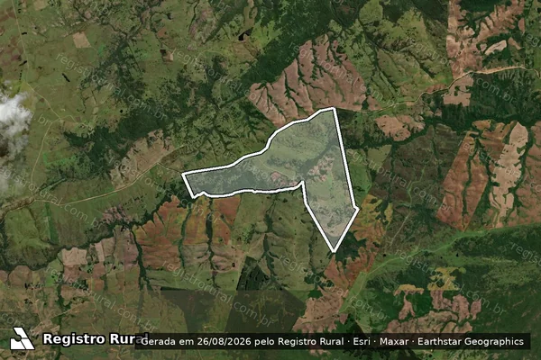 Imagem de satélite de Fazenda Santa Ana - Fazenda Santa Ana em Herval - RS