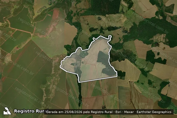 Imagem de satélite de Fazenda Santa Maria em Dourados - MS