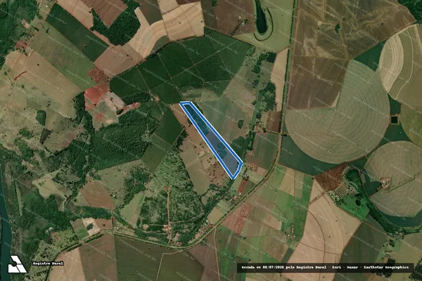 Imagem de satélite de Sitio Agua do Barreiro - Sitio Agua do Barreiro em Cerqueira César - SP