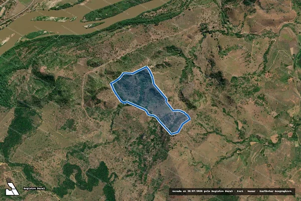 Imagem de satélite de FAZENDA BOA VISTA - PARTE 2 em Sobrália - MG