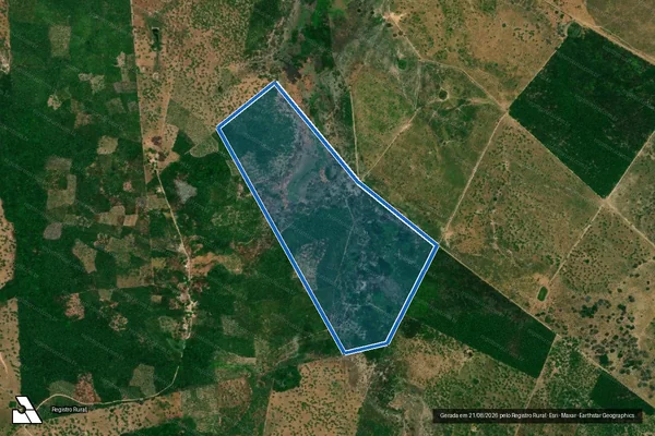 Imagem de satélite de FAZENDA SÃO JOSÉ DE RIBAMAR - 600 em Conceição do Lago-Açu - MA
