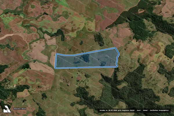 Imagem de satélite de FAZENDA CAPÃO REDONDO - Iete 1 em Lages - SC