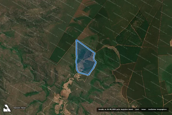 Imagem de satélite de Sítio do Braga - Parte 1 em Couto de Magalhães de Minas - MG