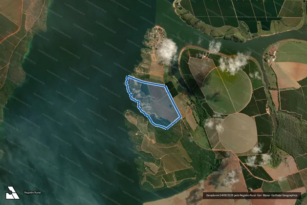 Imagem de satélite de Fazenda da Vargem - Parcela 1 em Carmo do Rio Claro - MG