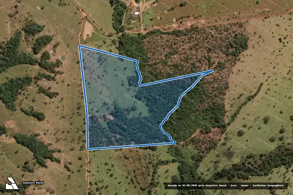 Imagem de satélite de Fazenda Arapuca - Quinhão 2 em Bela Vista de Goiás - GO