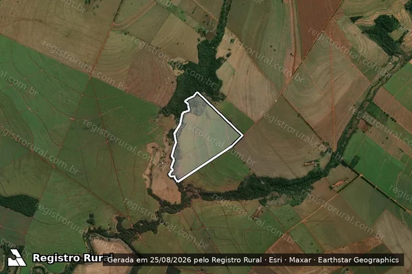 Imagem de satélite de Fazenda Cascatinha B - B em Jaguapitã - PR
