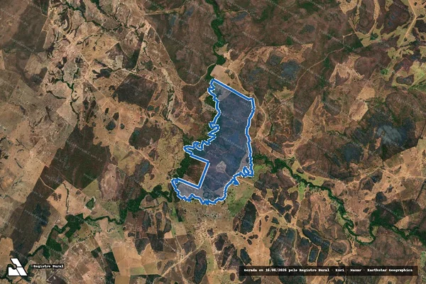 Imagem de satélite de FAZENDA BARRA OU LARGA - 1 em São Domingos - GO