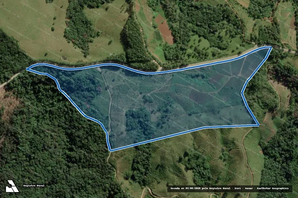 Imagem de satélite de Fazenda Limeira - Parcela 1 em Apiaí - SP