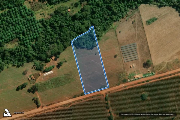 Imagem de satélite de Fazenda Esmeril, Lugar Estiva - PARCELA 04 em Patrocínio - MG