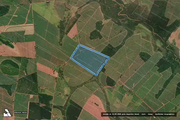Imagem de satélite de FAZENDA SANTO ANTONIO B - GLEBA B em Tabapuã - SP
