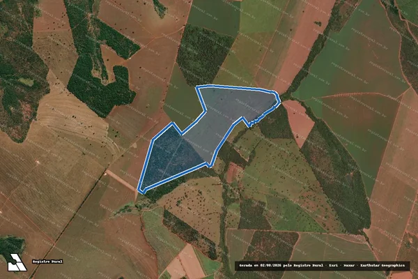 Imagem de satélite de FAZENDA PANTANO OU MARIANO - Gleba 03 em Ituiutaba - MG