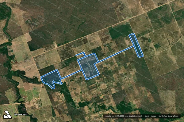 Imagem de satélite de FAZENDA RIACHO DO TIJUCUÇU - LOTE_COLETIVO_I em Wanderley - BA