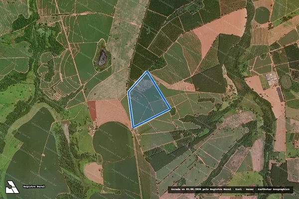 Imagem de satélite de Fazenda São Pedro - Parte 1 em Guaraci - SP