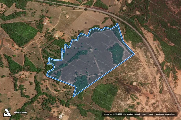 Imagem de satélite de FAZENDA SAO BRAZ - DENOMINADA LOTE 70 - 001 em Buritinópolis - GO