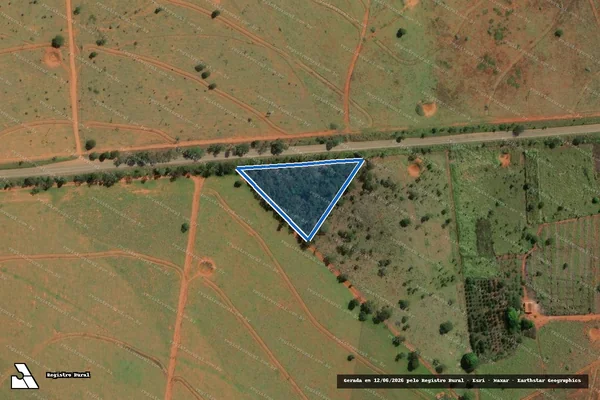 Imagem de satélite de AC7 ? PA 26 de Outubro - Perímetro em Pompéu - MG