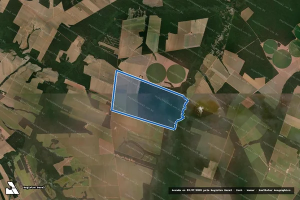 Imagem de satélite de Fazenda Maria Eduarda - FAZENDA MARIA EDUARDA em Santa Carmem - MT