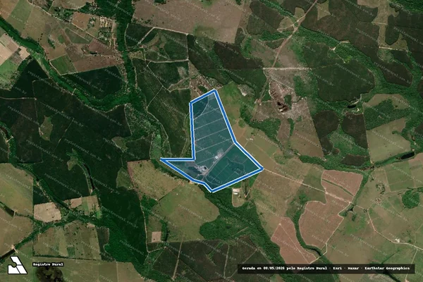 Imagem de satélite de FAZENDA PARAÍSO DAS ÁGUAS II - FAZENDA PARAÍSO DAS ÁGUAS II em Teixeira de Freitas - BA