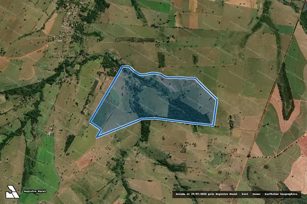 Imagem de satélite de Fazenda Boa Sorte em Martinópolis - SP