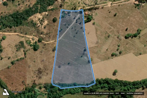 Imagem de satélite de FAZENDA BARRA DAS CANOAS - FAZENDA BARRA DAS CANOAS em Cordisburgo - MG