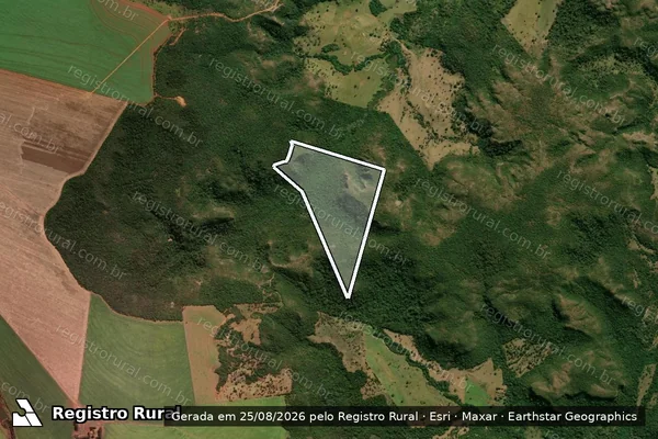 Imagem de satélite de Fazenda Calabria IV ? Parte 1 - PARCELA 04 em São Gabriel do Oeste - MS