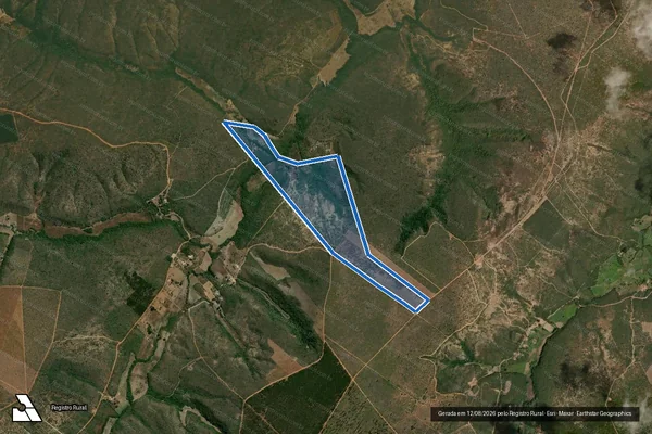 Imagem de satélite de FAZENDA TRES BARRAS BAIXINHA - Parte 1 em Rio Pardo de Minas - MG