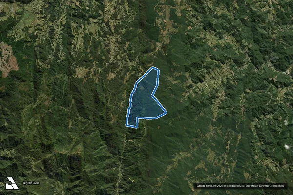 Imagem de satélite de MATRÍCULA 17081 - Parcela 1 em Anitápolis - SC