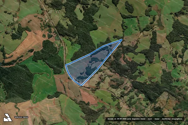 Imagem de satélite de FAZENDA DO DEZ - Parte 1 em Vargem - SC