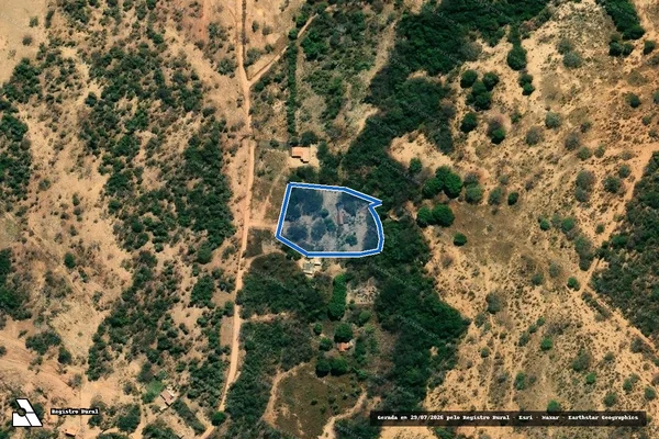 Imagem de satélite de Sítio Barreiro do Pau - Parte 1 em Inimutaba - MG