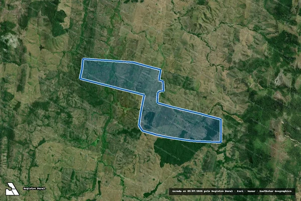 Imagem de satélite de FAZENDA SERRA DO MACHADO  - Parte 1 em Itapitanga - BA