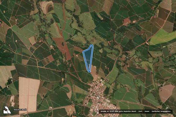 Imagem de satélite de Sítio Santa Laura - Gleba ?C? - Sítio Santa Laura - Gleba ?C? em Ribeirão Corrente - SP